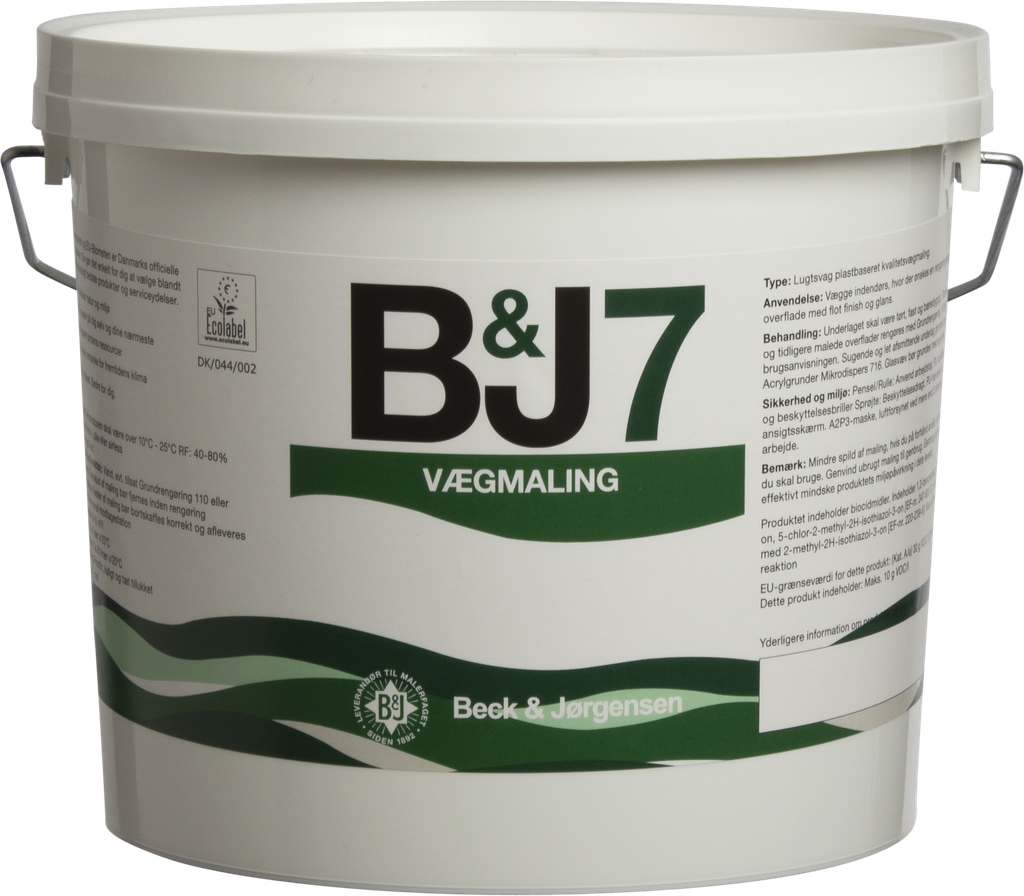 Beck & Jørgensen B&J 7 Vægmaling Hvid 2,7L