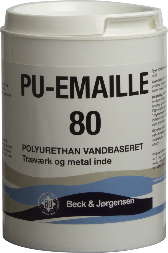 B&J PU-Emaille 80 Base Hvid 0,9L