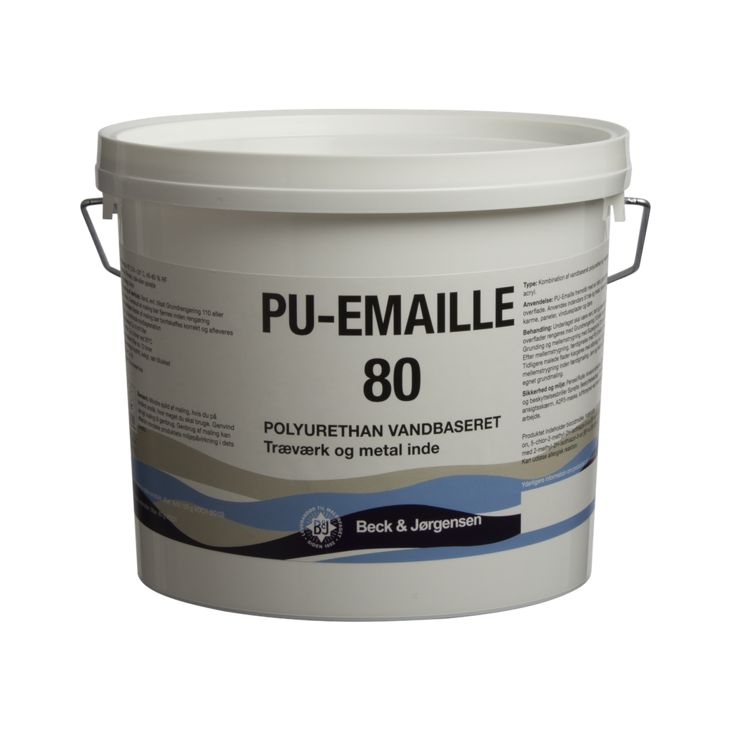 B&J PU-Emaille 80 Base Hvid 2,7L