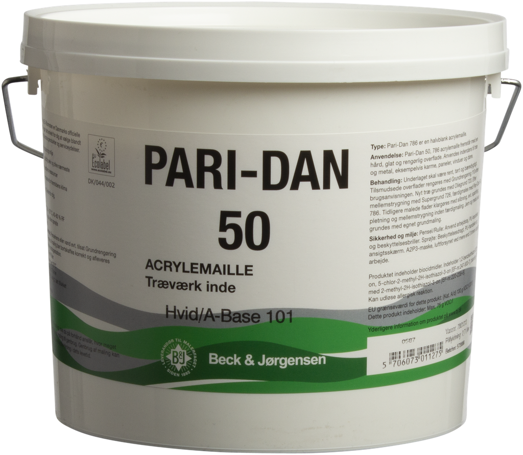 Beck & Jørgensen Pari-Dan 50 Vandig Emaille Ral 9010 3L