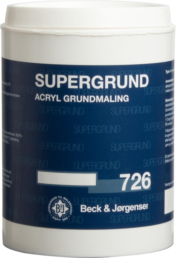 B&J Supergrund 726 Hvid 1L
