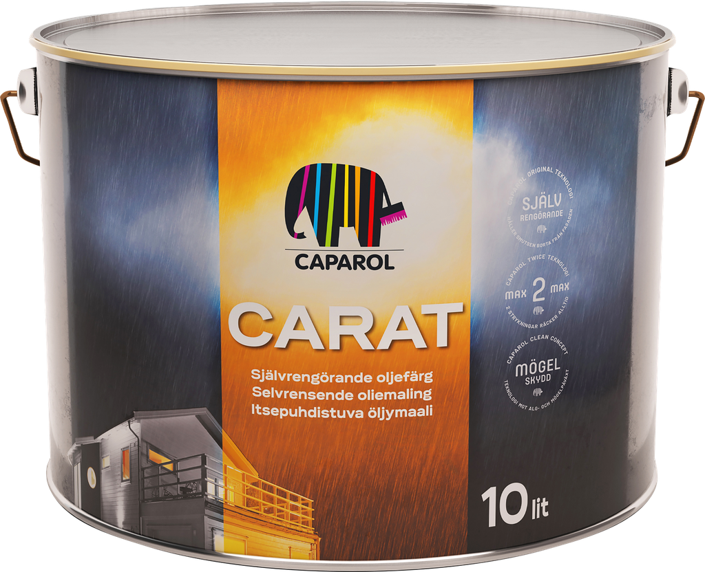 CAPAROL Carat Oliefärg Træbesk. Hvid/Base1 9,5L