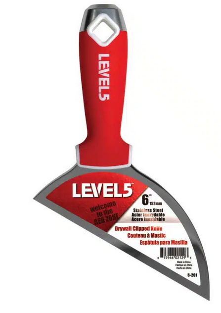 LEVEL5 6" Nylon Grip Clipped Knife