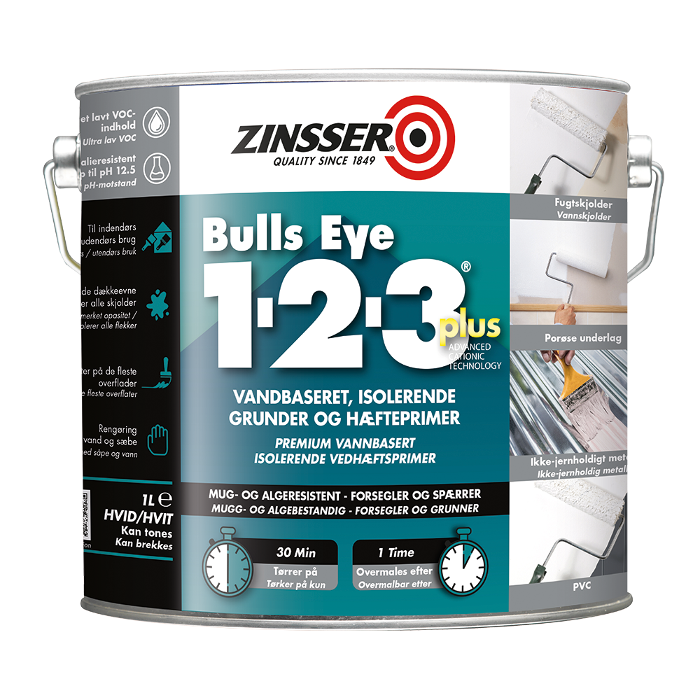 ZINSSER Bulls Eye 1-2-3 Plus 2,5L