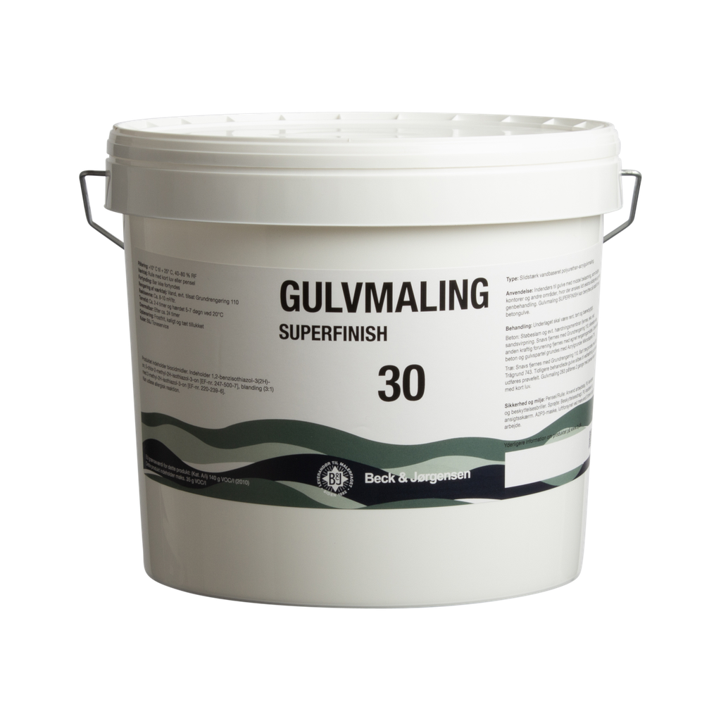 B&J Gulvmaling 30 Base Hvid 4,5L
