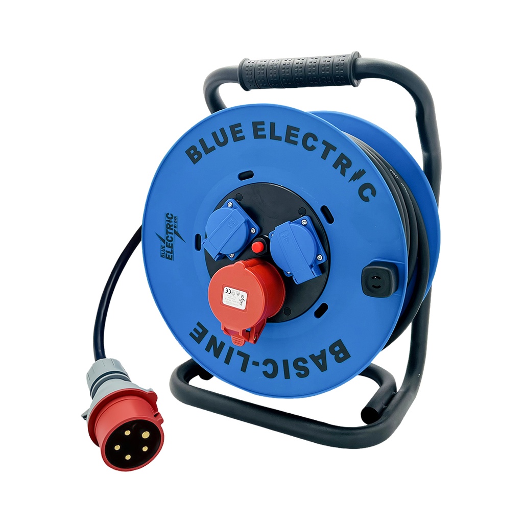 BLUE ELECTRIC Cord Reel 400V 25m