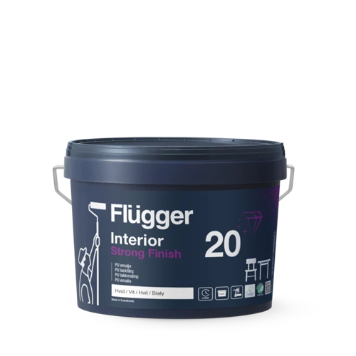 FLUGGER Interior Strong Finish 20 Råhvid S0500­N 3L