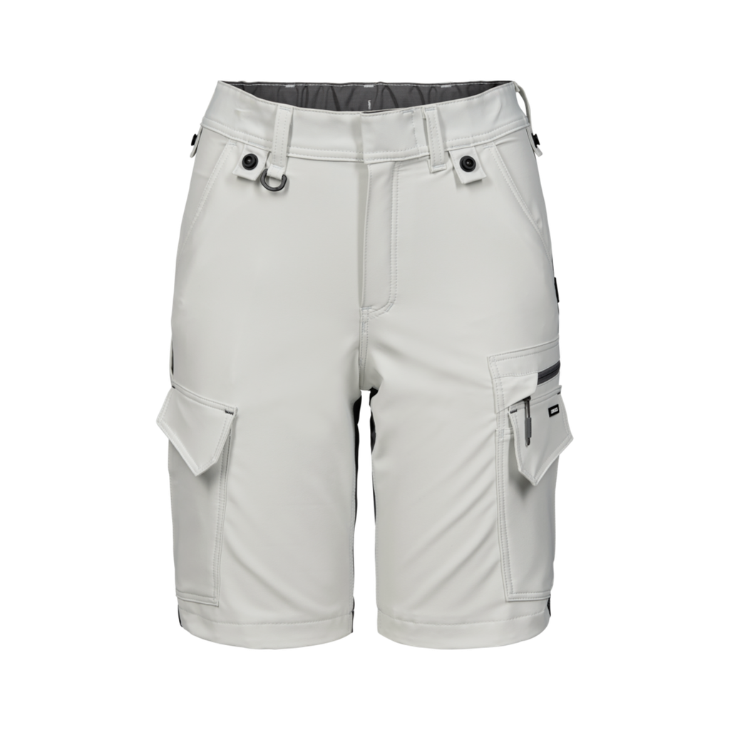 ENGEL Entire Women's Work Shorts with 4-way stretch Bone White / Anthracite Grey