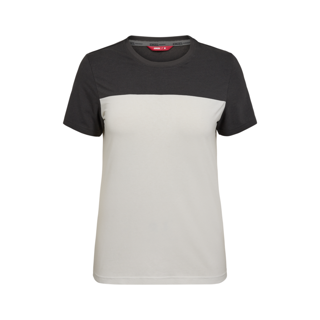 ENGEL Entire Women's T-shirt Bone White / Anthracite Grey