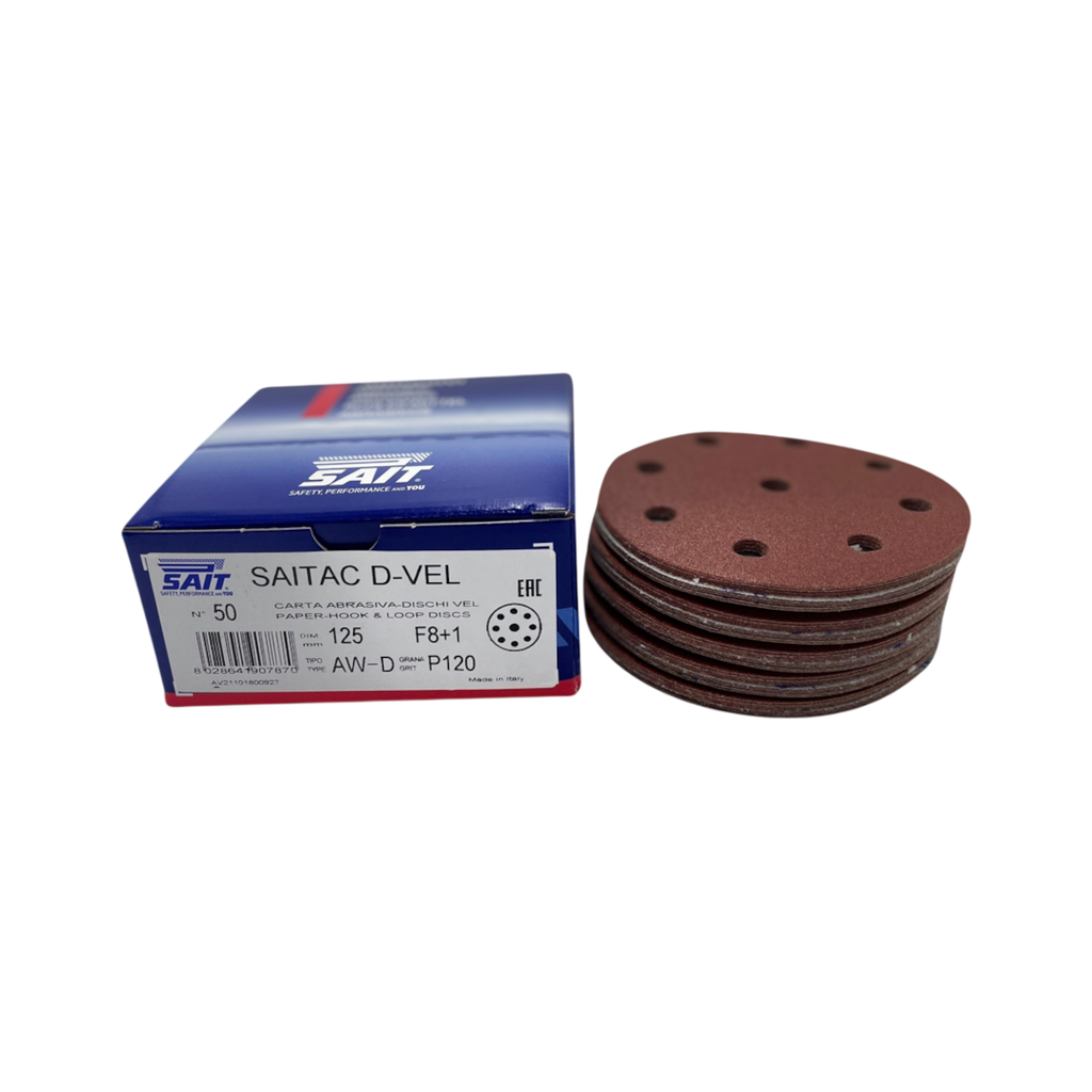 SAITAC D-VEL Sandpaper Ø125 K240 50pcs