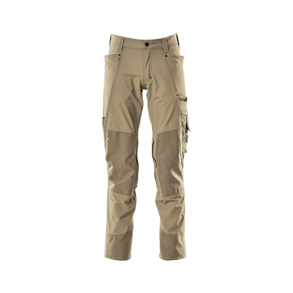 MASCOT Trousers with kneepad pockets Light khaki