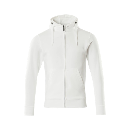 CROSSOVER Gimont Bluza z kapturem z zamkiem błyskawicznym Biała