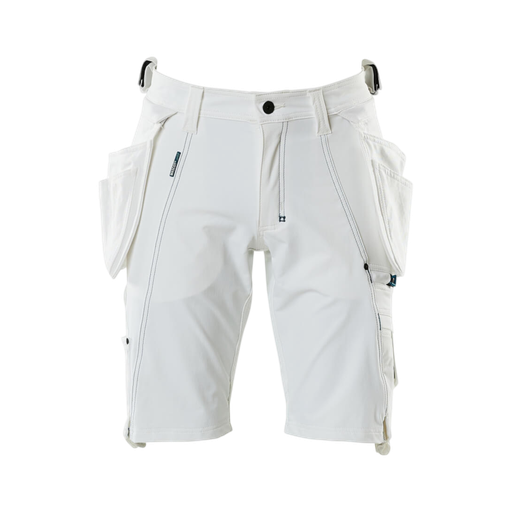 ADVANCED Shorts with holster pockets White