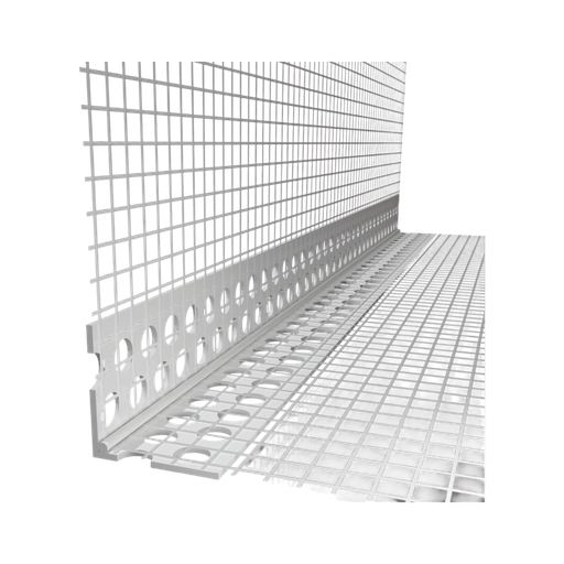 [420040] Hjørne Skinne 100x100mm m/net 2,5m